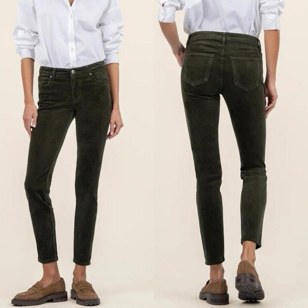 Kut from the Kloth Olive Stretch Corduroy Pants